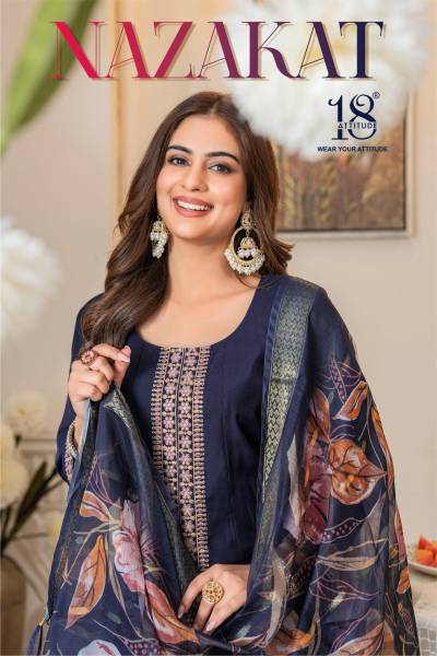 NAZAKAT BY 18ATTITUDE DESIGNER KURTI WHOLESELER IN INDIA